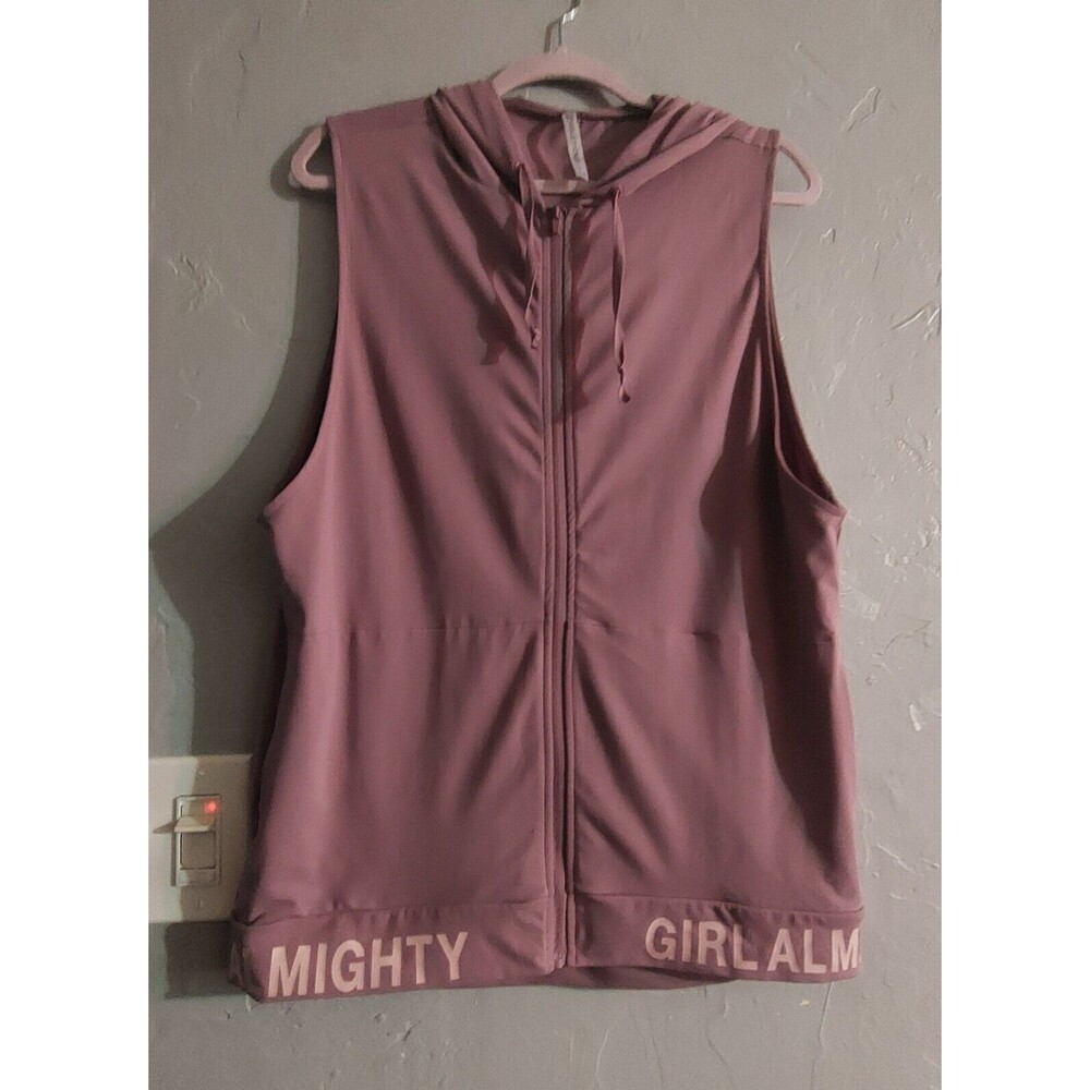 Fabletics Sweater Women's Size M, Sleeveless, Hoodie, Polyester 19 Inch Of Armp